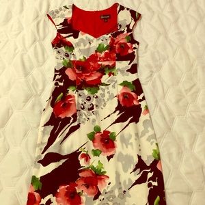 fitted floral dress